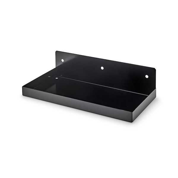 Triton Products 12 In. W x 6 In. D Black Epoxy Coated Steel Shelf for 1/8 In. and 1/4 In. Pegboard 76126BK - main
